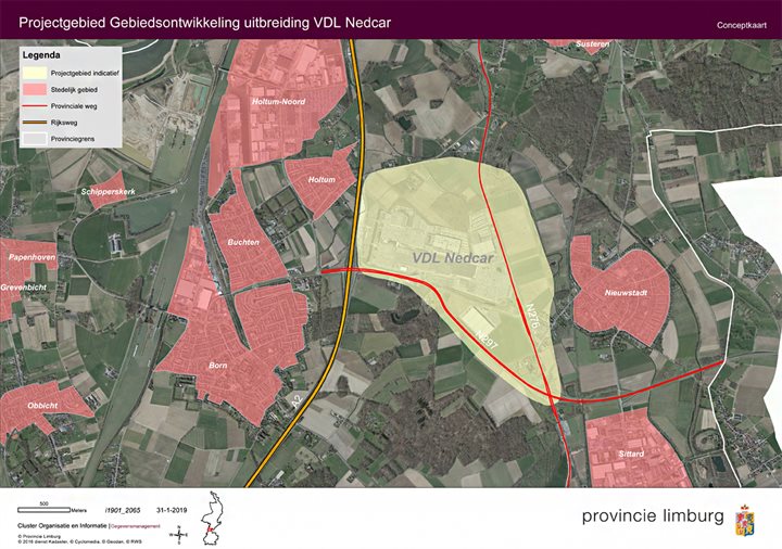 Projectgebied Gebiedsontwikkeling uitbreiding VDL Nedcar