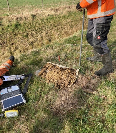 Grondboring archeologisch onderzoek